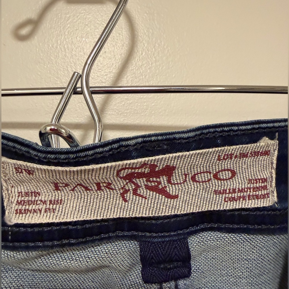 Parasuco Women's Blue Jeans with Red Zipper - NWOT - Picture 7 of 15